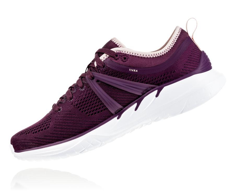 Hoka One One Koşu Ayakkabısı Kadın Mor - Tivra - QJ3972165